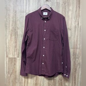 NWOT NNO7 Burgundy Button Down